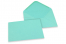 Sobres para tarjetas de felicitación de colores - Turquesa, 133 x 184 mm | Paisdelossobres.es