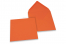 Sobres para tarjetas de felicitación de colores - Naranja, 155 x 155 mm | Paisdelossobres.es