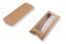 Cajas almohadas kraft marrón - 110 x 220 x 35 mm - con ventana 70 x 180 mm | Paisdelossobres.es