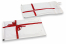 Sobres acolchados para regalo - Blanco con lazo | Paisdelossobres.es
