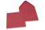 Sobres para tarjetas de felicitación de colores - Rojo vino, 155 x 155 mm | Paisdelossobres.es