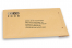 Sobres acolchados de papel de color marrón (80 gramos) - ejemplo con logotipo en el lado delantero | Paisdelossobres.es