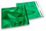 Sobres metalizados de colores - Verde 165 x 165 mm | Paisdelossobres.es