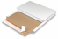 Embalaje para libros - cerrar el embalaje con la tira adhesiva - blanco | Paisdelossobres.es