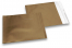 Sobres metalizados mate de colores - Bronce 165 x 165 mm | Paisdelossobres.es