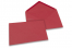 Sobres para tarjetas de felicitación de colores - Rojo oscuro, 133 x 184 mm | Paisdelossobres.es