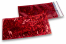 Sobres metalizados de colores - Rojo holográfico 114 x 229 mm | Paisdelossobres.es