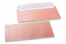 Sobres nacarados de color rosa claro - 110 x 220 mm | Paisdelossobres.es