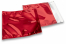 Sobres metalizados de colores - Rojo 220 x 220 mm | Paisdelossobres.es