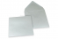 Sobres para tarjetas de felicitación de colores - Plata metalizado, 155 x 155 mm | Paisdelossobres.es