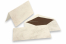 Sobre estampado mármol (110 x 220 mm) y tarjeta (105 x 210 mm) - mármol marrón, forro interior marrón | Paisdelossobres.es