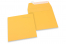 Sobres de papel de color - Amarillo dorado, 160 x 160 mm | Paisdelossobres.es