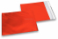Sobres metalizados mate de colores - Rojo 165 x 165 mm | Paisdelossobres.es