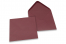 Sobres para tarjetas de felicitación de colores - Burdeos, 155 x 155 mm | Paisdelossobres.es