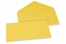 Sobres para tarjetas de felicitación de colores - Amarillo ranúnculo, 110 x 220 mm | Paisdelossobres.es