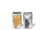 Bolsas metálicas transparentes stand-up - plata metalizado, 110 x 185 x 70 mm - 250 ml | Paisdelossobres.es