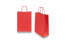 Bolsas de papel con asas redondas - rojo fuego, 220 x 100 x 310 mm, 90 gramos | Paisdelossobres.es
