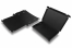 Cajas plegables negras para envío - con interior negro, 310 x 220 x 26 mm | Paisdelossobres.es