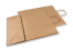 Bolsas de papel con asas redondas  - marrón, 320 x 140 x 420 mm, 100 gramos | Paisdelossobres.es