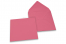 Sobres para tarjetas de felicitación de colores - Rosa, 155 x 155 mm | Paisdelossobres.es