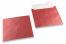Sobres nacarados de color rojo - 155 x 155 mm | Paisdelossobres.es