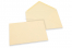 Sobres para tarjetas de felicitación de colores - Blanco marfil, 133 x 184 mm | Paisdelossobres.es