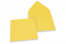 Sobres para tarjetas de felicitación de colores - Amarillo ranúnculo, 155 x 155 mm | Paisdelossobres.es