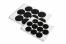 Cierres adhesivos brillantes - negro | Paisdelossobres.es