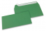 Sobres de papel de color - Verde oscuro, 110 x 220 mm | Paisdelossobres.es