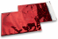 Sobres metalizados de colores - Rojo holográfico 162 x 229 mm | Paisdelossobres.es