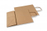 Bolsas de papel con asas redondas  - marrón, 240 x 110 x 310 mm, 100 gramos | Paisdelossobres.es