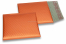 Sobres acolchados ECO metalizados mate - naranja 165 x 165 mm | Paisdelossobres.es