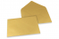 Sobres para tarjetas de felicitación de colores - Dorado metalizado, 162 x 229 mm | Paisdelossobres.es