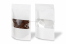 Bolsa kraft con cierre zip y ventana - blanco, 180 x 290 x 90 mm, 1000 ml | Paisdelossobres.es