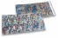 Sobres metalizados de colores - Plata holográfico 114 x 229 mm | Paisdelossobres.es
