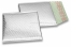 Sobres acolchados ECO metalizados - plata 165 x 165 mm | Paisdelossobres.es