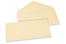Sobres para tarjetas de felicitación de colores - Blanco marfil, 110 x 220 mm | Paisdelossobres.es
