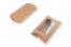 Cajas almohadas kraft marrón - 114 x 162 x 35 mm - con ventana 70 x 120 mm | Paisdelossobres.es