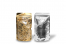 Bolsas metálicas transparentes stand-up - dorado metalizado, 130 x 225 x 70 mm - 500 ml | Paisdelossobres.es