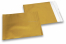 Sobres metalizados mate de colores - Dorado 165 x 165 mm | Paisdelossobres.es