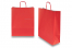 Bolsas de papel con asas redondas - rojo fuego, 320 x 120 x 410 mm, 100 gramos | Paisdelossobres.es