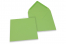 Sobres para tarjetas de felicitación de colores - Verde manzana, 155 x 155 mm | Paisdelossobres.es