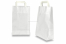Bolsas de papel con asas planas - blanco | Paisdelossobres.es
