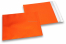 Sobres metalizados mate de colores - Naranja 165 x 165 mm | Paisdelossobres.es