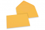 Sobres para tarjetas de felicitación de colores - Amarillo-dorado, 125 x 175 mm | Paisdelossobres.es
