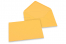 Sobres para tarjetas de felicitación de colores - Amarillo-dorado, 133 x 184 mm | Paisdelossobres.es