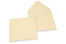 Sobres para tarjetas de felicitación de colores - Blanco marfil, 155 x 155 mm | Paisdelossobres.es