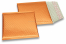 Sobres acolchados ECO metalizados - naranja 165 x 165 mm | Paisdelossobres.es