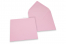 Sobres para tarjetas de felicitación de colores - Rosa claro, 155 x 155 mm | Paisdelossobres.es