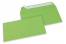 Sobres de papel de color - Verde manzana, 110 x 220 mm | Paisdelossobres.es